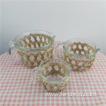 Premium Glass Cup Island raffia-wrapped Measuring cups